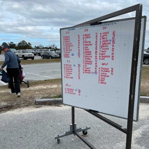 leaderboard at junior event at the patch