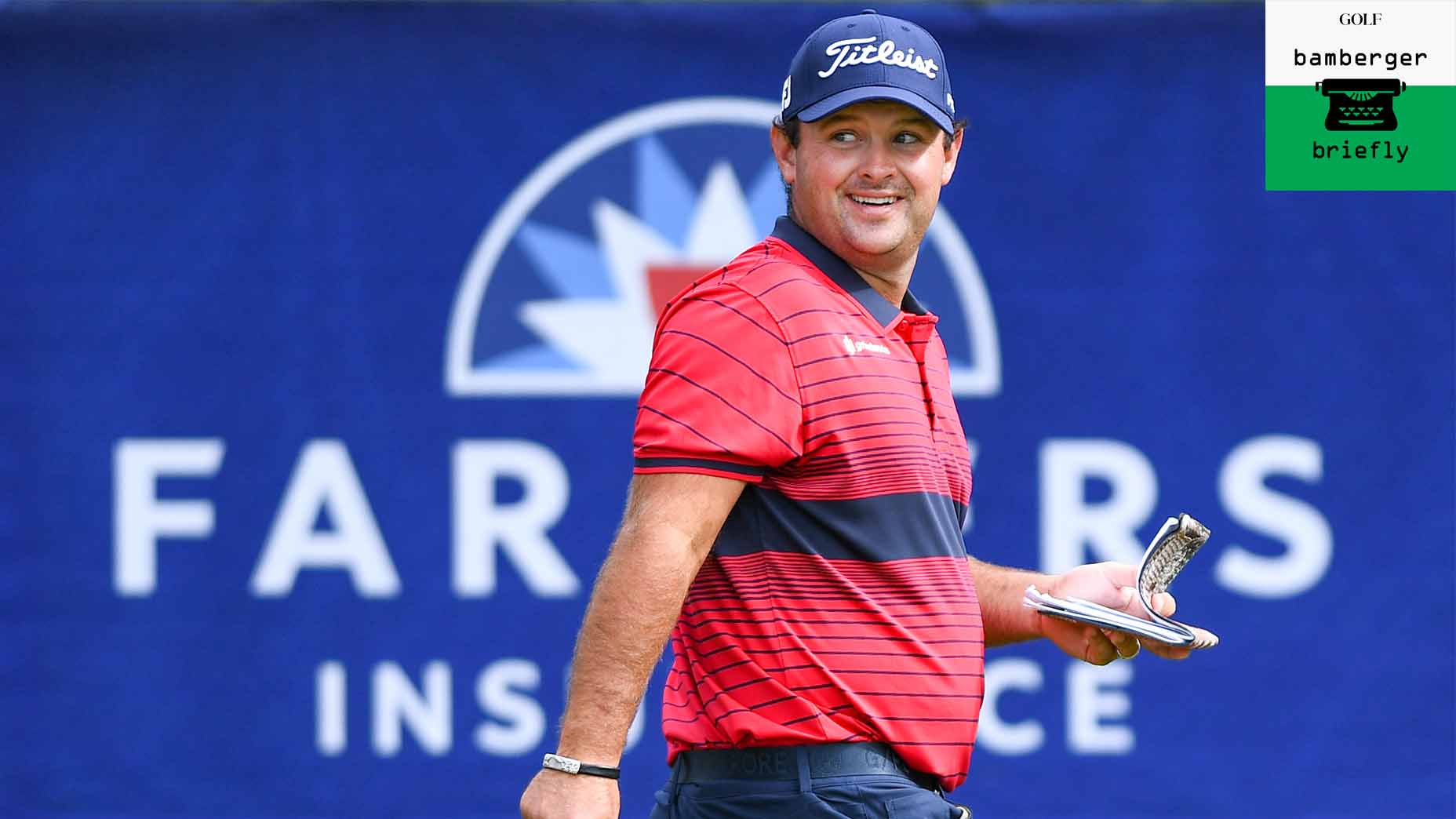 Patrick Reed walks at the Farmers.