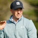 jordan spieth moves hand pebble beach