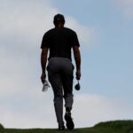 tiger woods walking