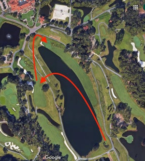 Could Bryson DeChambeau take this line at TPC Sawgrass?
