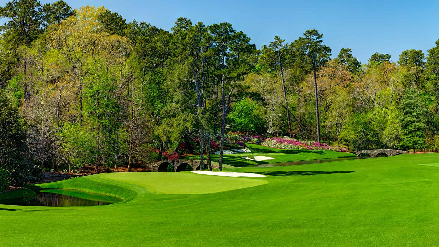 The 11th hole at Augusta National.