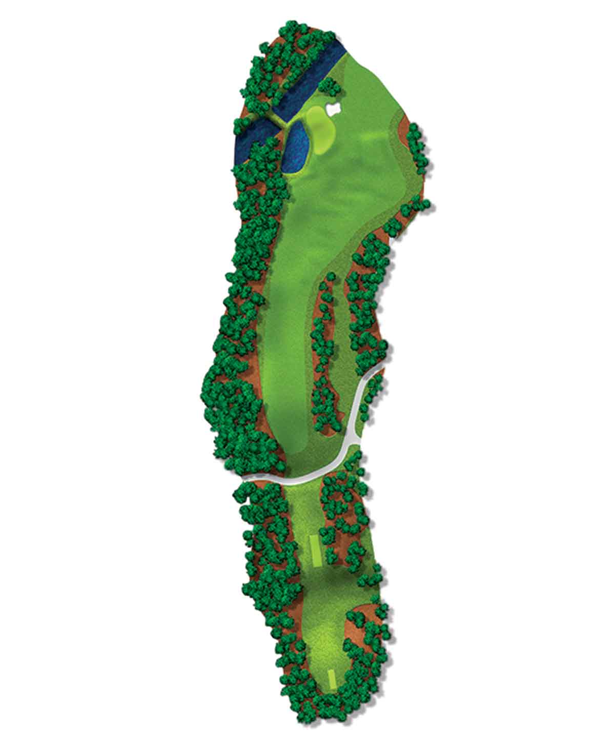 Augusta 11th Hole Map 