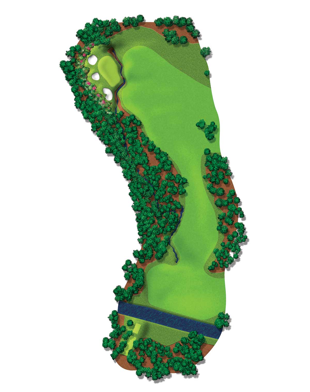 Augusta Hole Map 