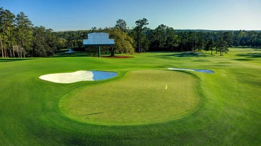 The 18th hole at Augusta National.