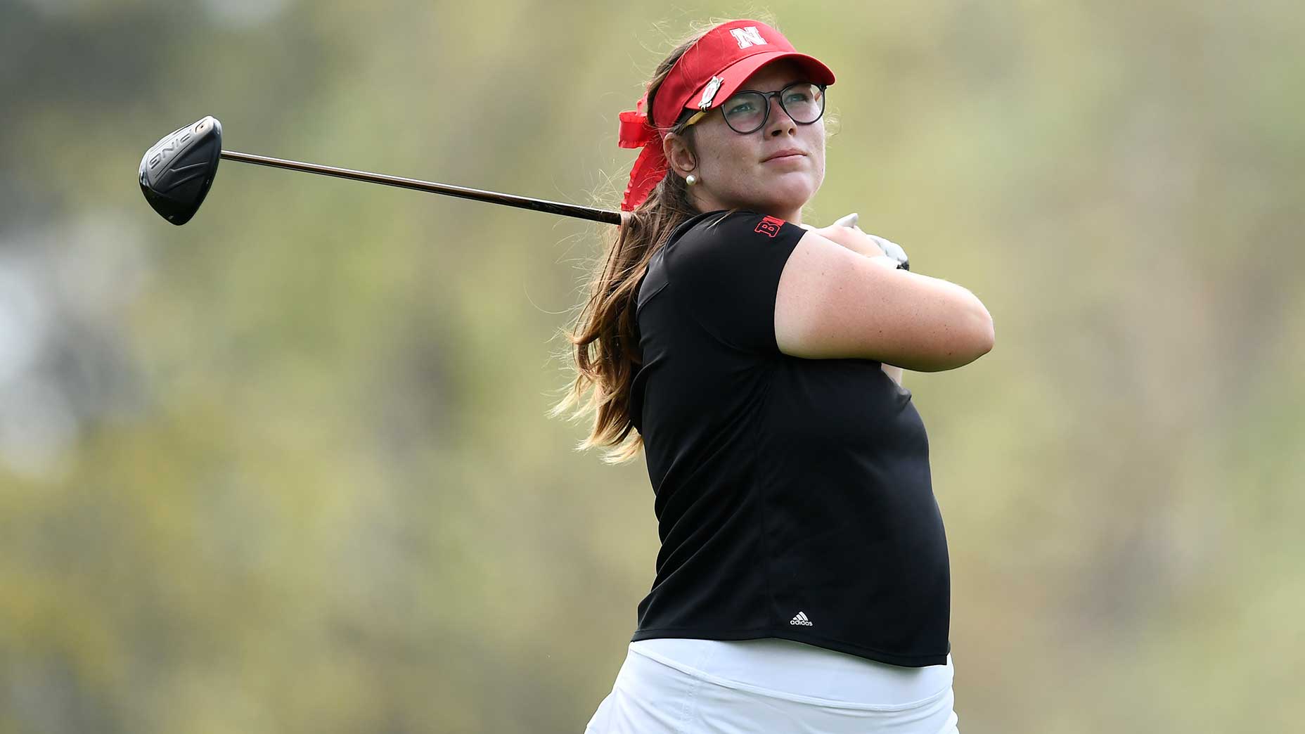 Kate Smith showed no fear hitting first tee shot straight down the middle of the fairway during the first round of the ANWA.