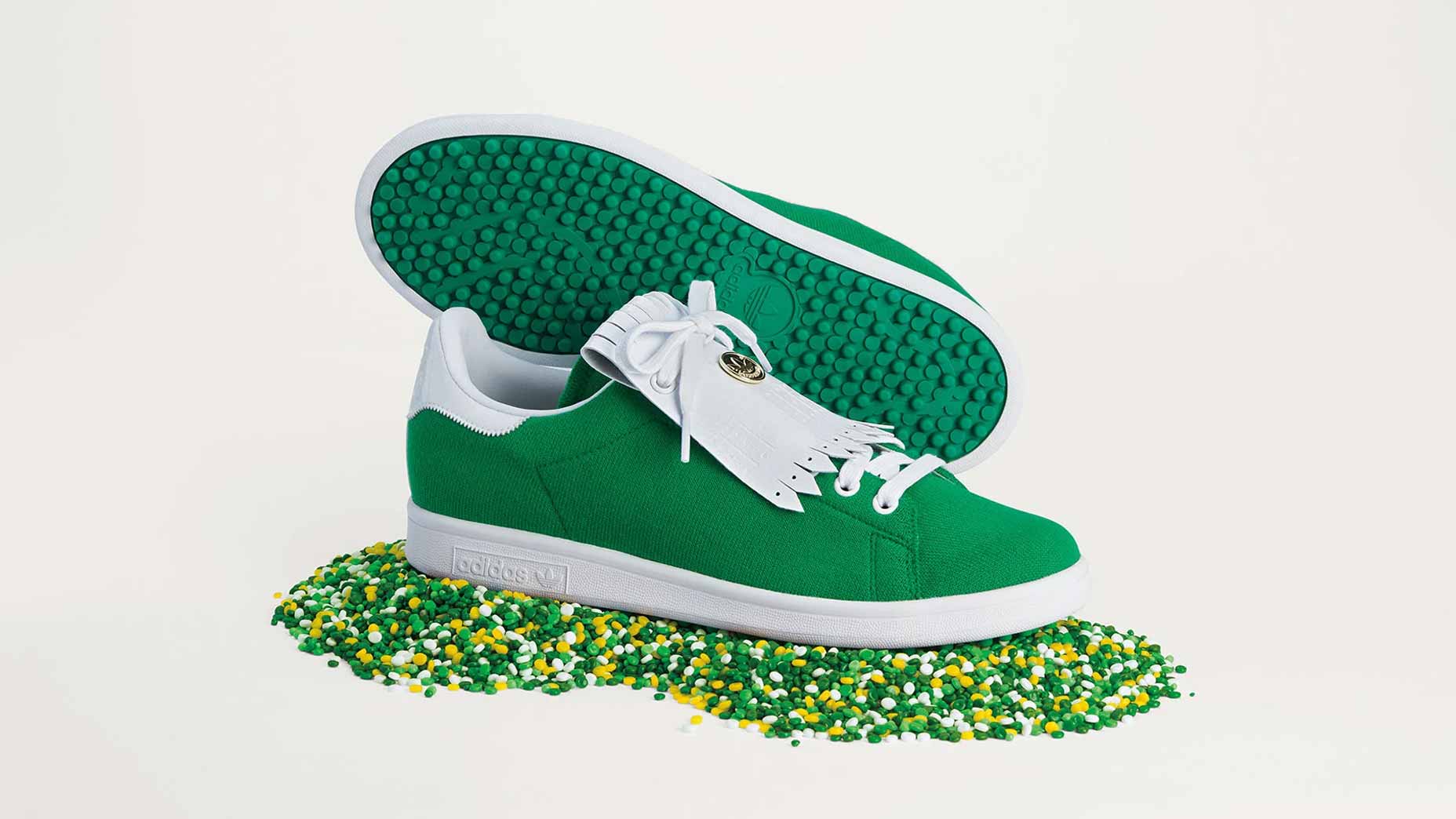 Adidas releases new Stan Smith golf shoes ahead of 2021 Masters تاريخ البيتزا
