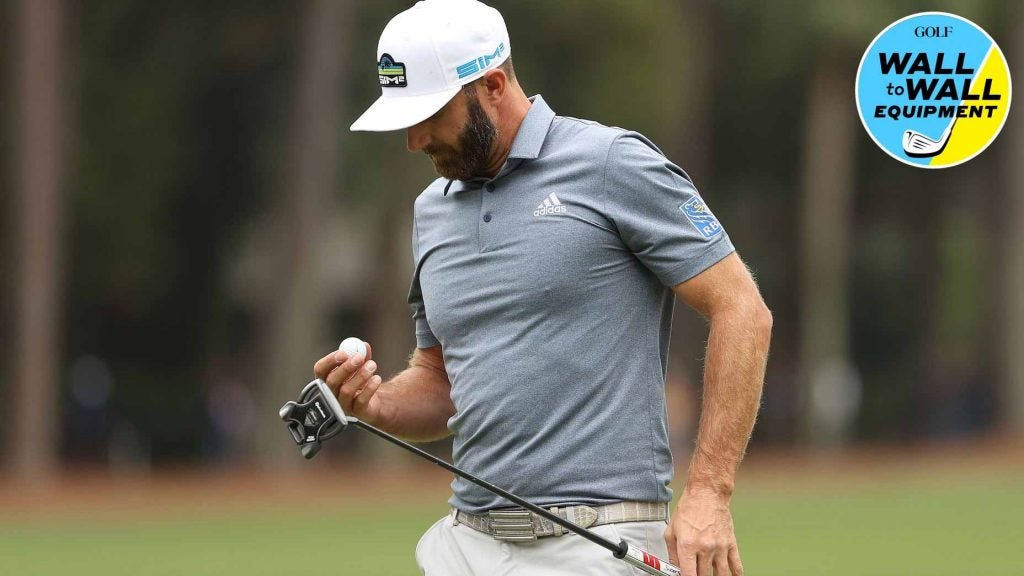 dustin johnson with putter