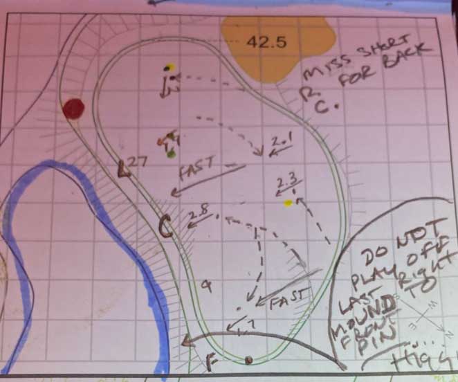 Caddie's fascinating Augusta National yardage book spills Masters secrets