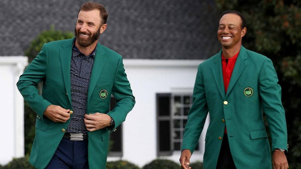 Tiger Woods and Dustin Johnson at Masters