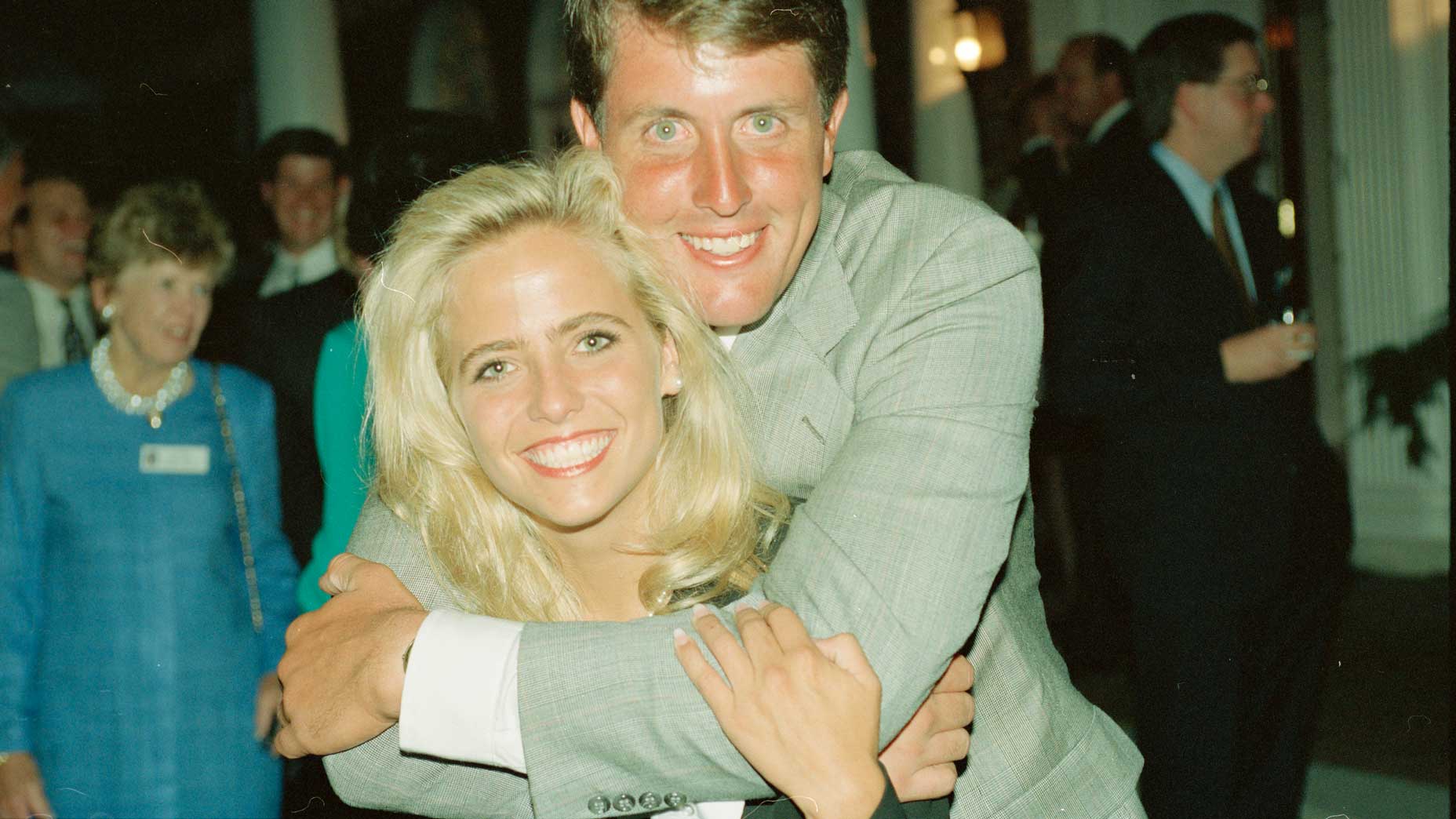 Amy and Phil Mickelson at the 1994 Presidents Cup.