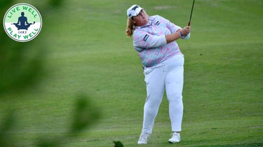 Haley Moore takes a swing