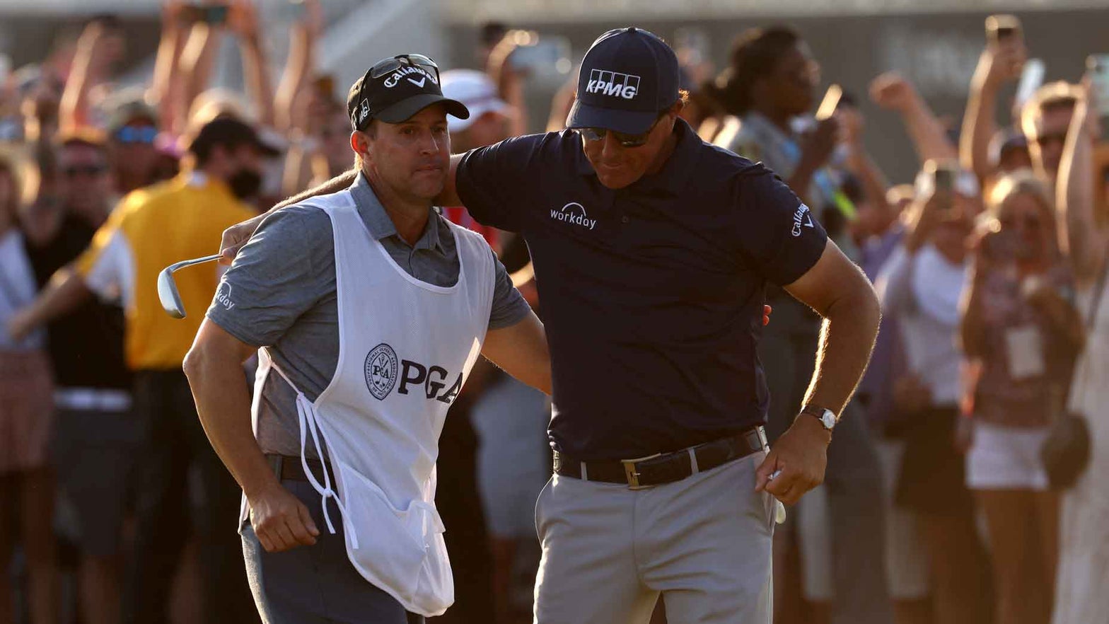 Tim Mickelson explains how he kept Phil calm down the stretch at PGA Championship