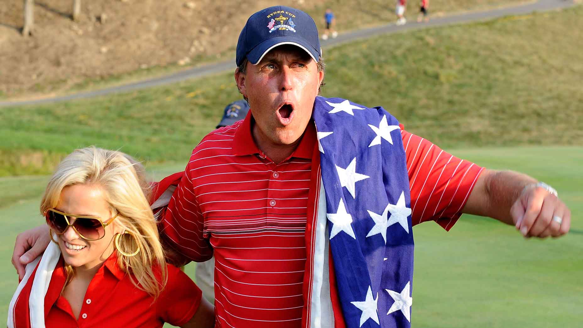 Amy and Phil Mickelson at the 2008 Ryder Cup.