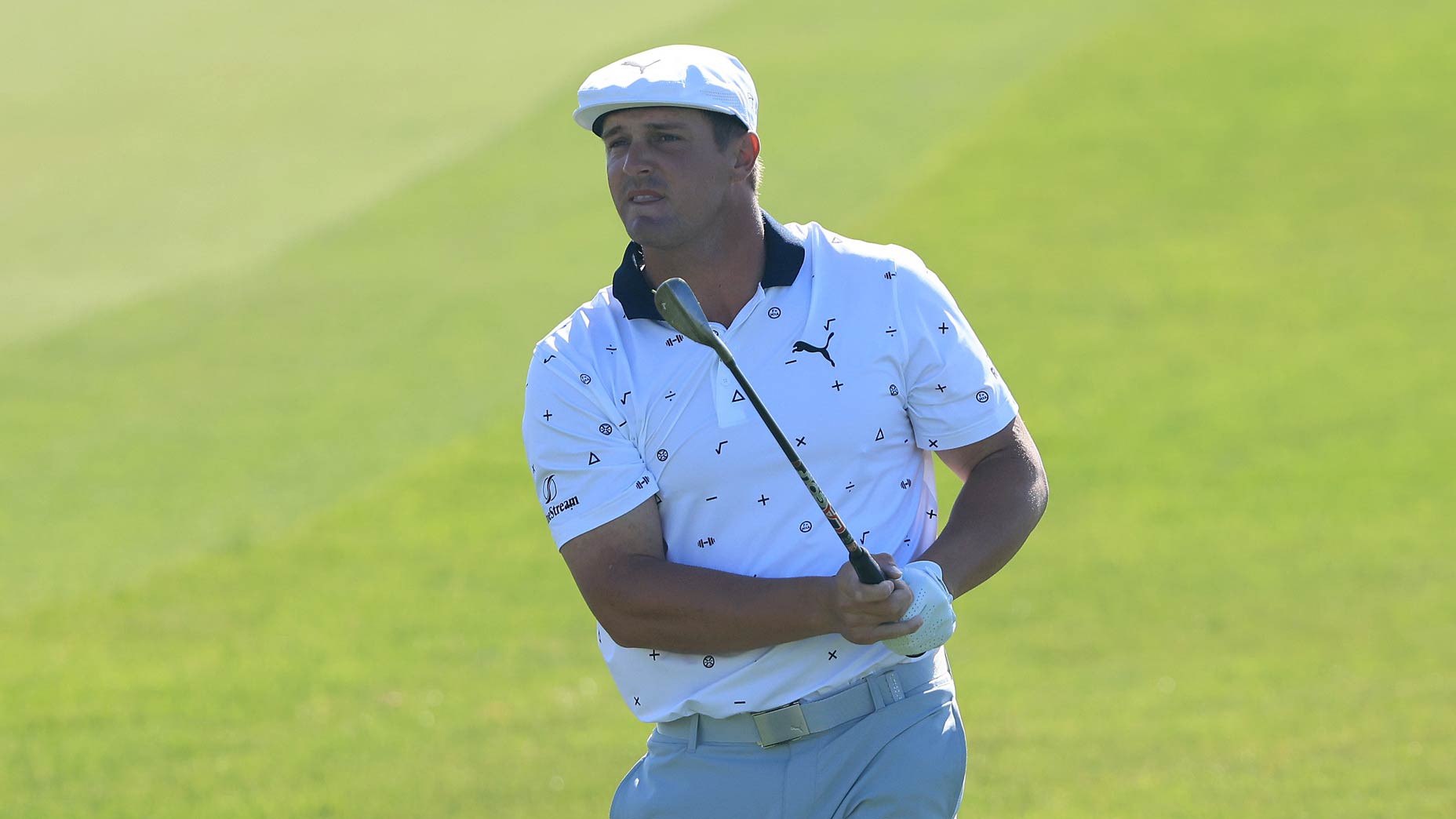 Buy the striking polo Bryson DeChambeau wore at the PGA Championship