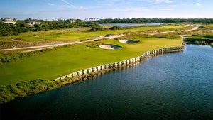 The 17th hole of the Ocean Course at Kiawah Island Golf Resort.