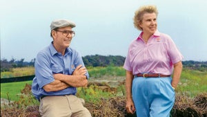 Pete and Alice Dye created the Ocean Course. It was her (very good) idea to make it level with the dunes.