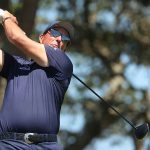 Phil mickelson hits a drive at the pga championship.