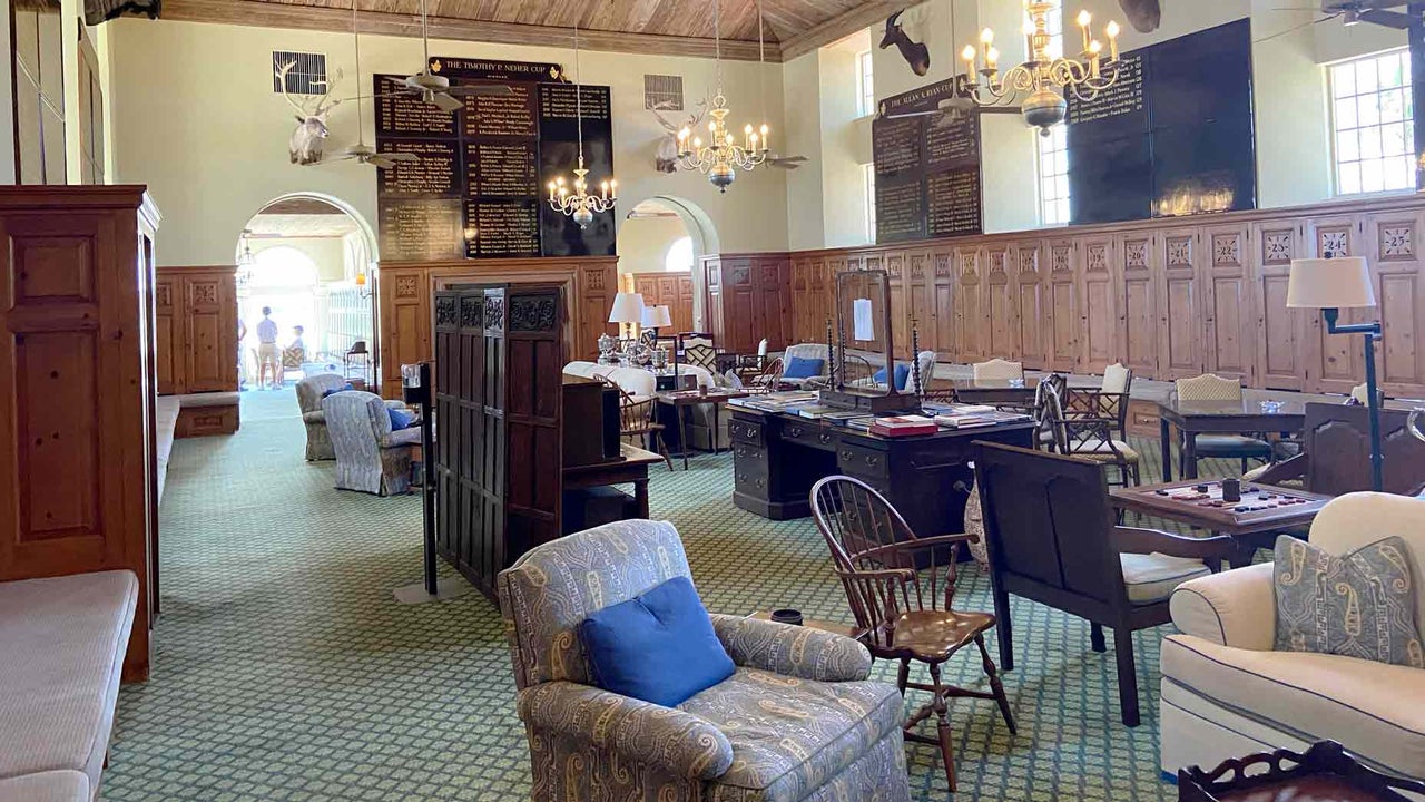 Tour the Seminole Golf Club locker room, one of the coolest spots in golf