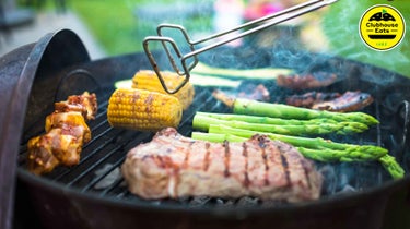 food on the grill