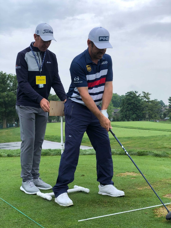 The homemade training aid Louis Oosthuizen is using at the U.S. Open