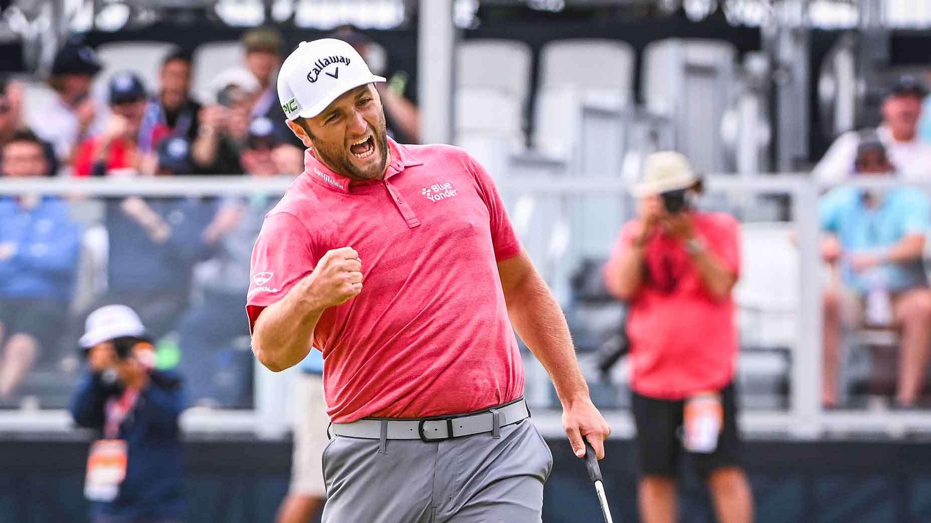 jon rahm fist pumps us open