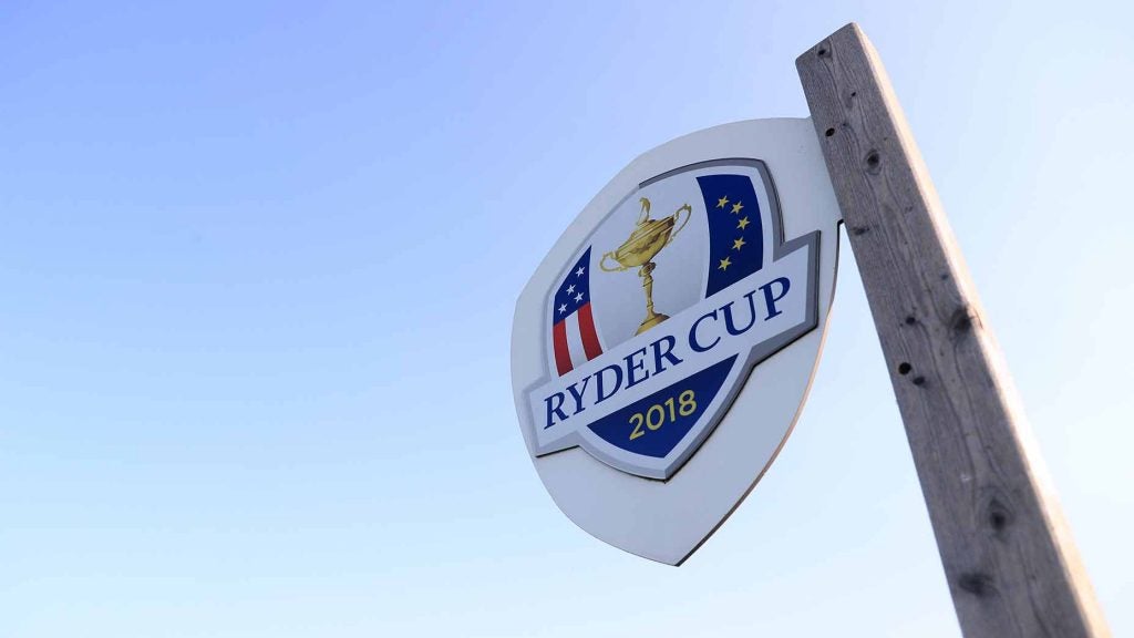 A ryder cup sign