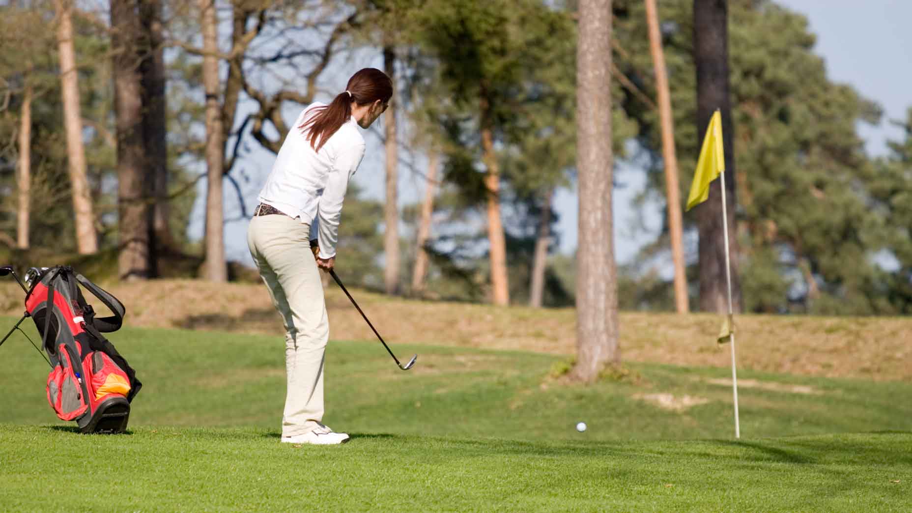 woman chipping