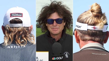 hair at the 2021 british open