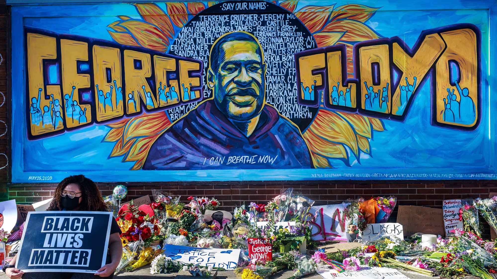 george floyd mural