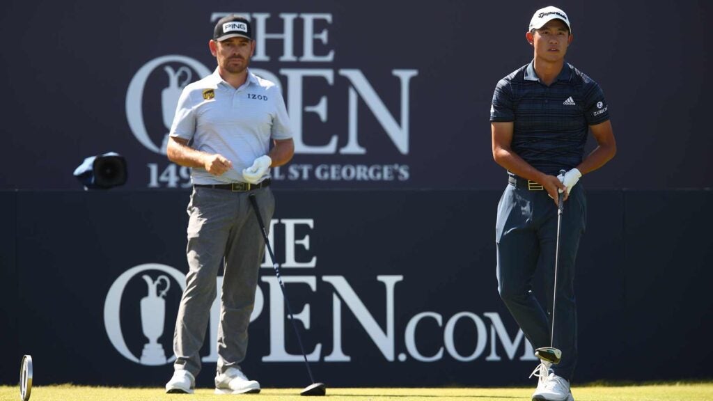 Louis Oosthuizen and Collin Morikawa at 2021 British Open