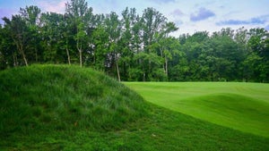 At Eisenhower, mounds have replaced sand as bits of greenside intrigue.