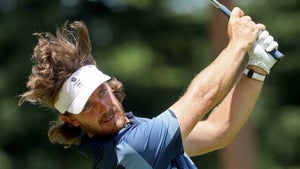 Tommy Fleetwood's hair was out to play.