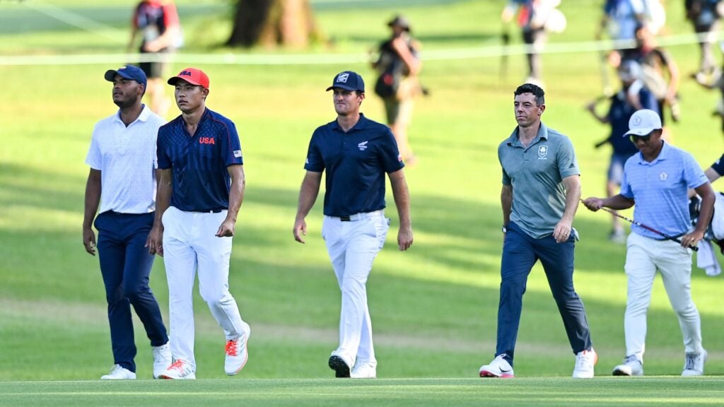 Seven-way playoff for bronze medal sends Olympic golf into chaos