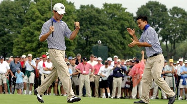 Brian Harman and Anthony Kim at the 2005 Walker Cup.