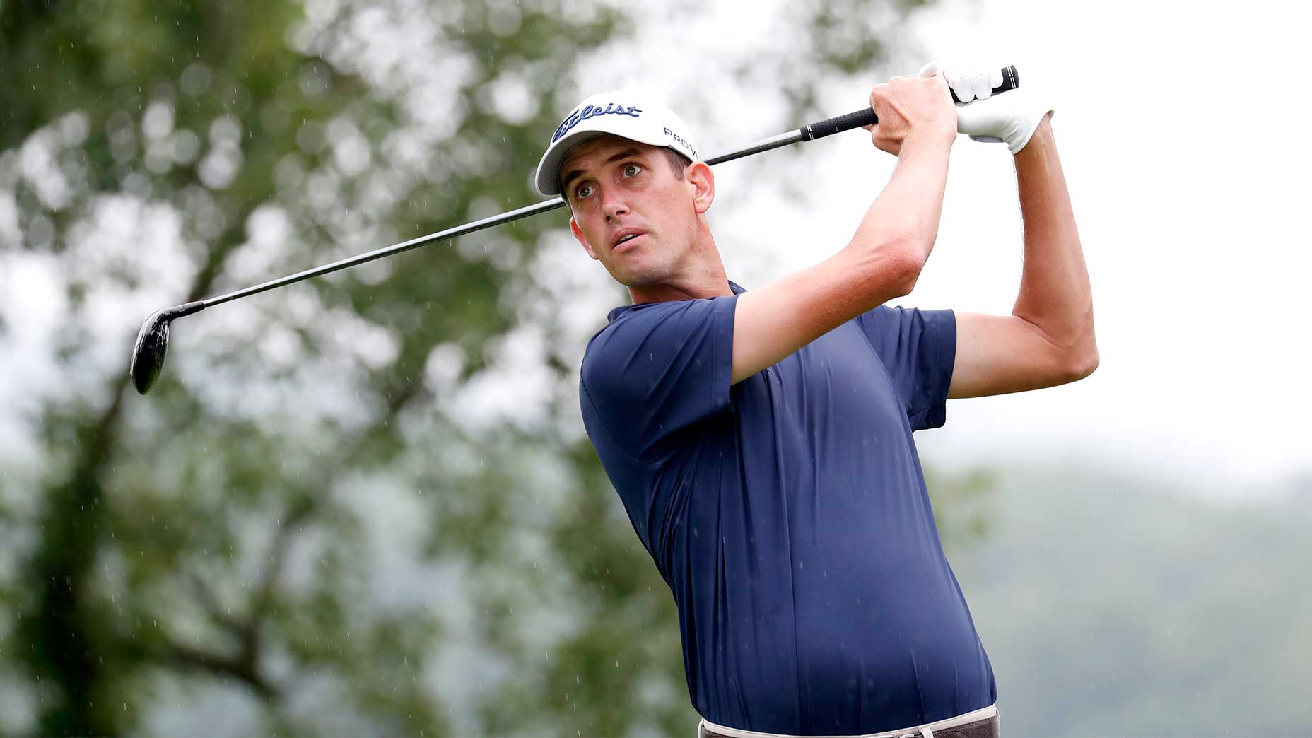 Chesson Hadley watches a shot.