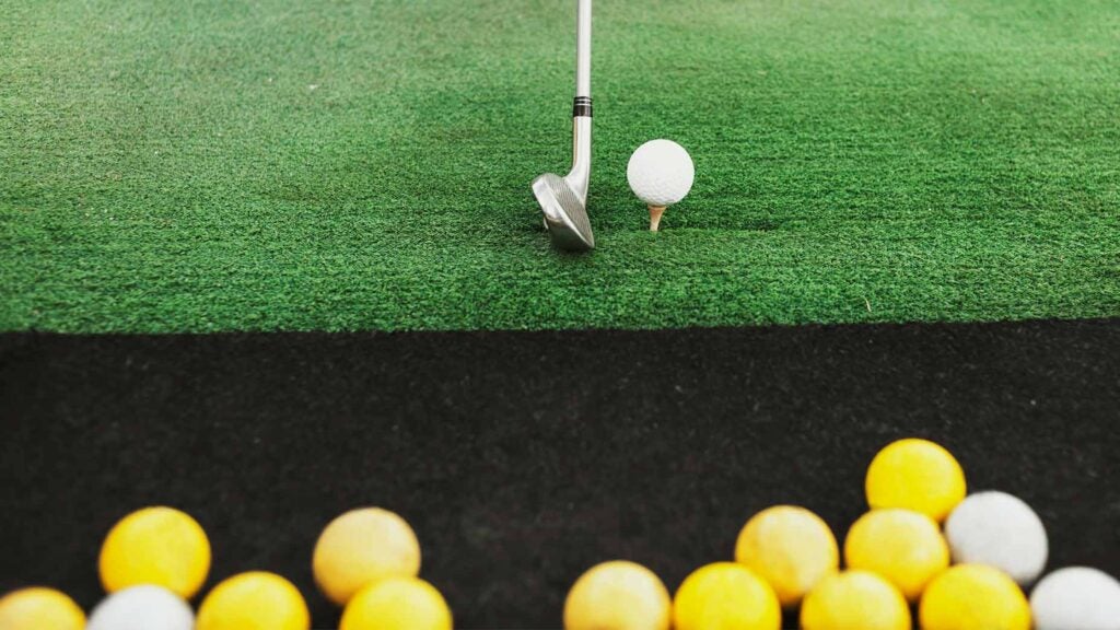 Which is better for golf? Hitting off the mat or grass? 