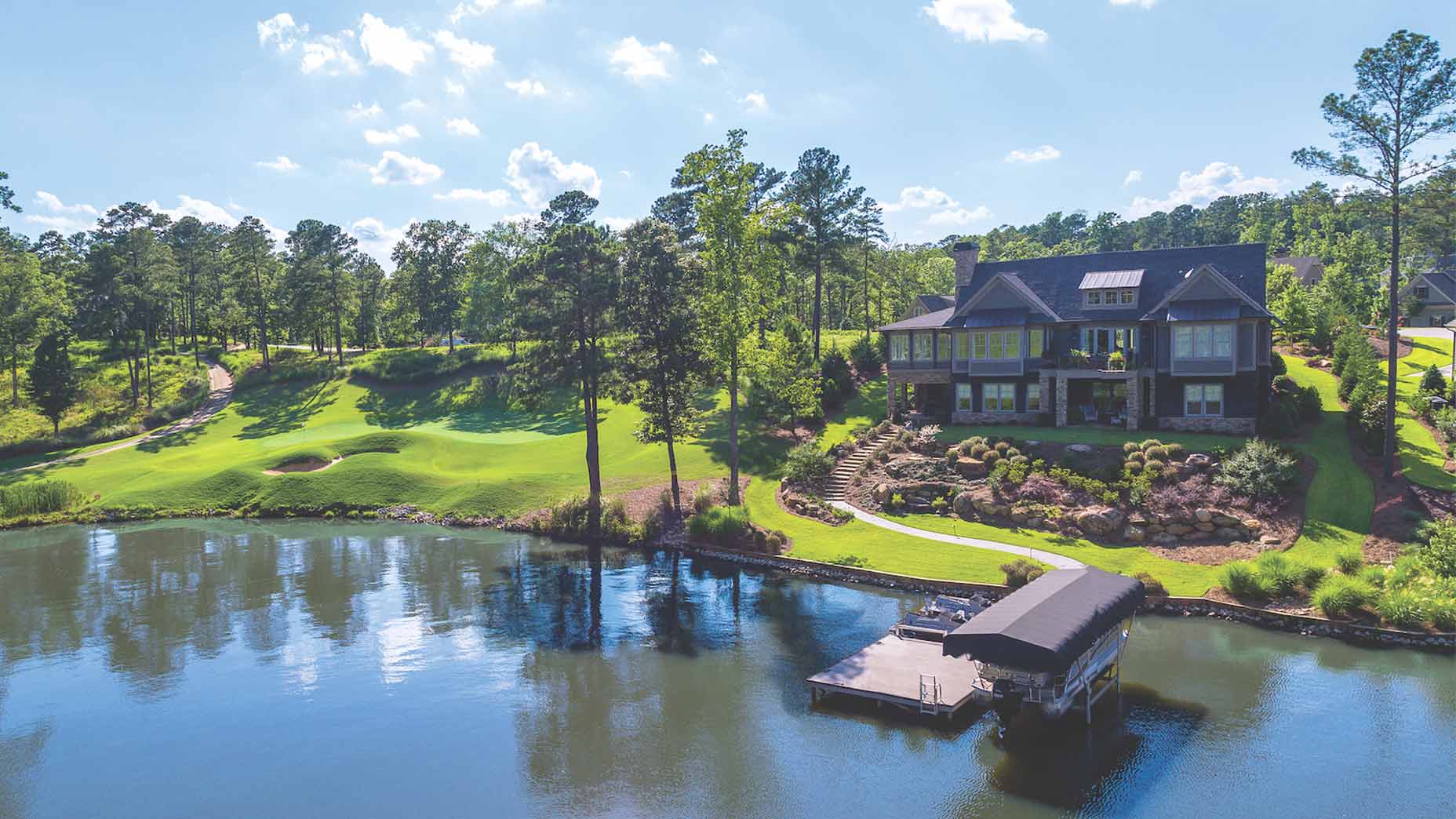 The Reynolds Lake Oconee golf community boasts six courses—and spiking sales in 2020.