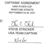 Ryder Cup captains' agreement