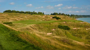 The 12th hole at whistling straits.