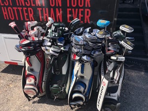 Odyssey putters on the Callaway tour equipment truck.