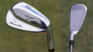 Keith Mitchell's Mizuno Pro 221 pitching wedge at the Shriners Open in Las Vegas.