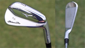 A photo of Keith Mitchell's Mizuno Pro 221 7-iron at the Shriners Open.