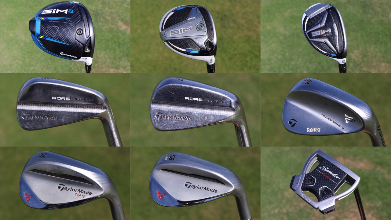 Winner's bag Rory McIlroy's TaylorMade clubs at the 2021 CJ Cup