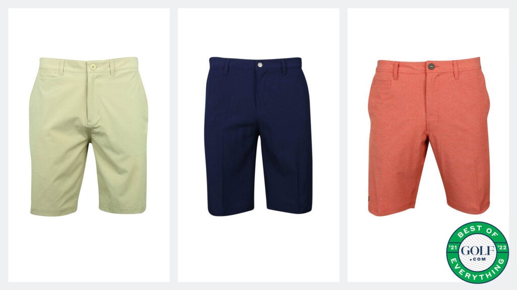 Three pairs of golf shorts