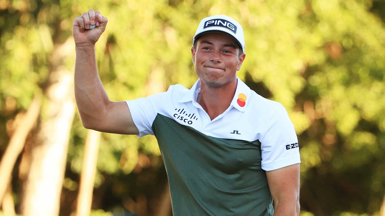 Viktor Hovland, with another player’s backup driver (!), wins Mayakoba ...