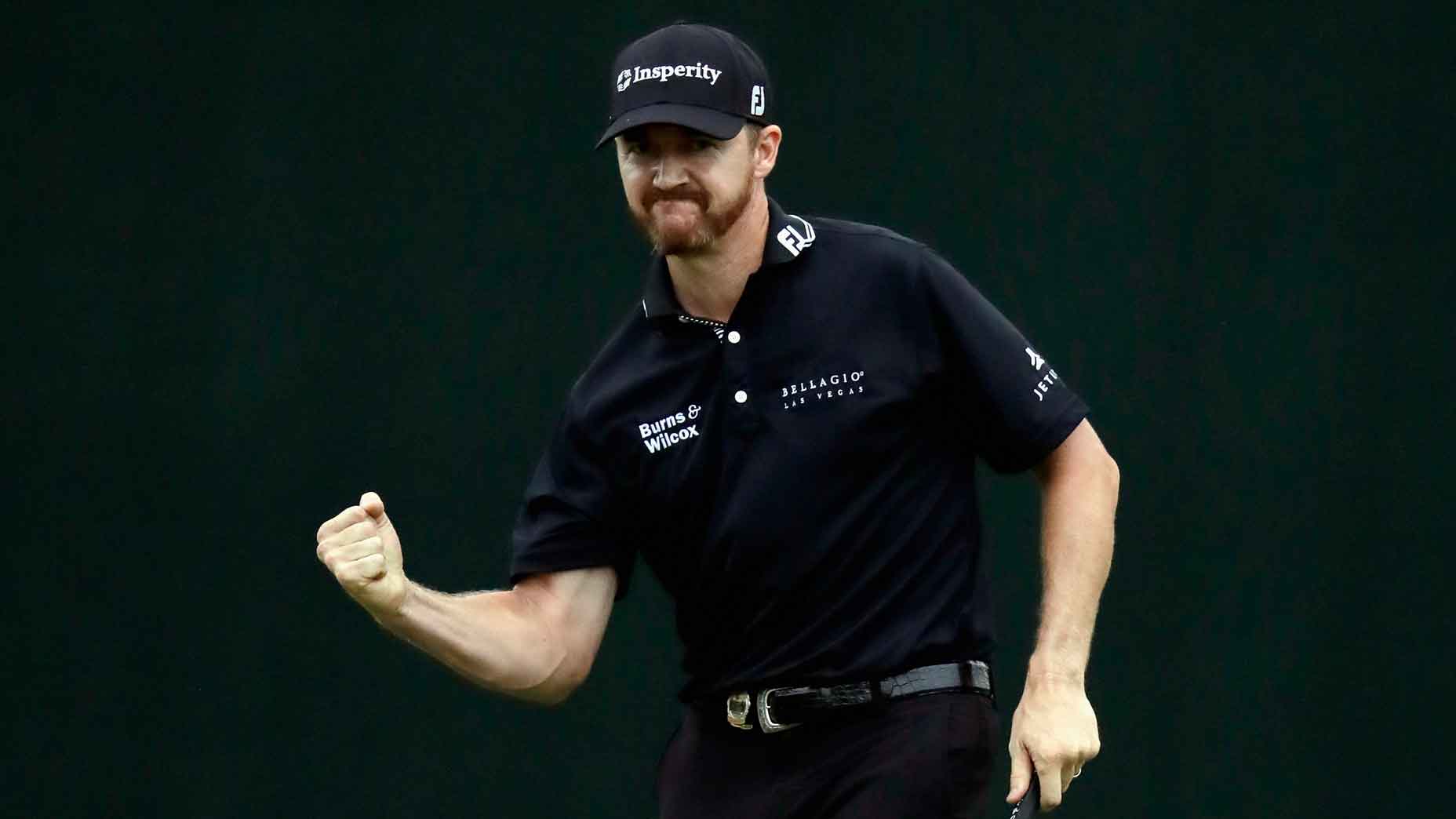 Jimmy Walker fist-pumps