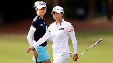 Jin-Young Ko and Nelly Korda on Sunday.