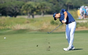 Joaquin Niemann is one of the lowest hitting iron players on tour.