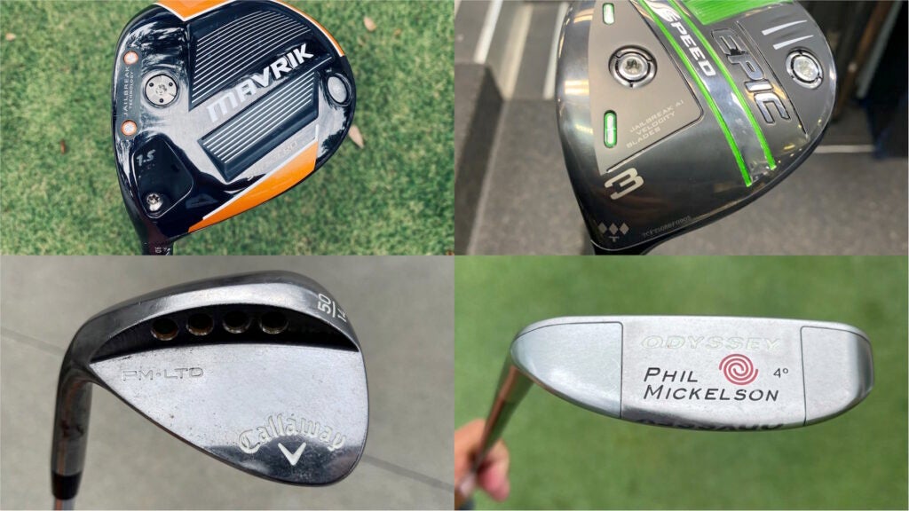 The clubs Phil Mickelson used to win the Charles Schwab Cup Championship.